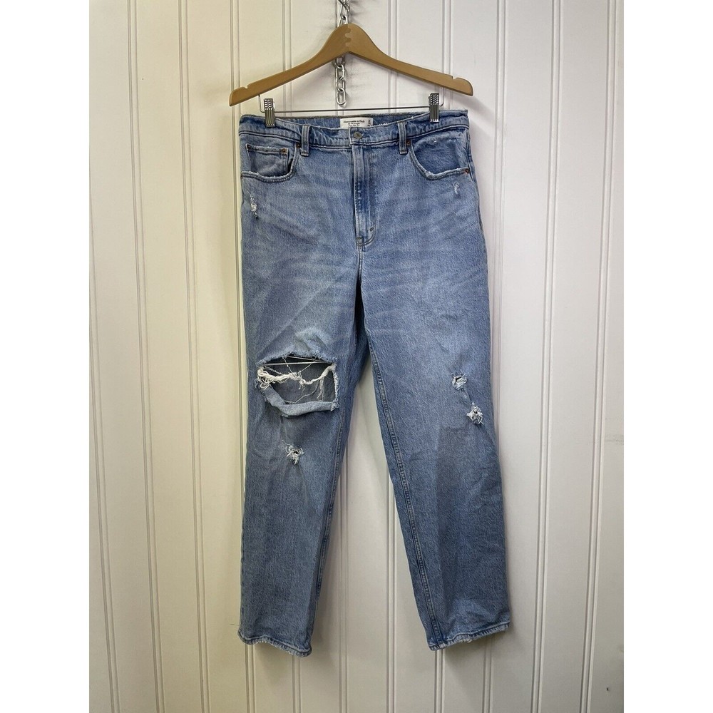 Abercrombie & Fitch Jeans‎ Womens The 90's Straight Leg Ultra High Rise Size 32